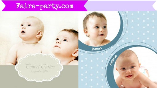 faire-part jumeaux jumelles