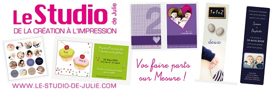 faire part jumeaux Julie