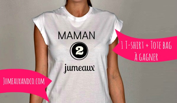 t-shirt Maman de jumeaux