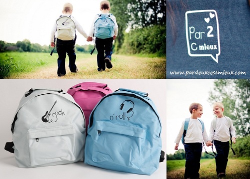 sacs enfants jumeaux