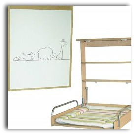 table à langer murale