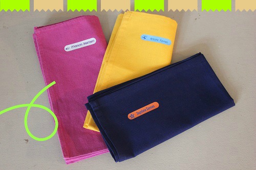 serviettes école
