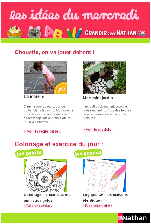 idées activités enfant mercredi
