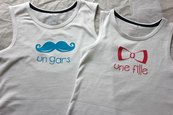 t-shirts un gars une fille