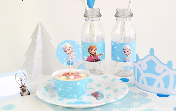 Decoracion-anniversaire Reine des neiges