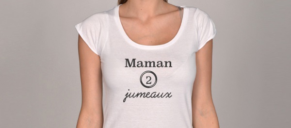 T-shirts Maman de jumeaux