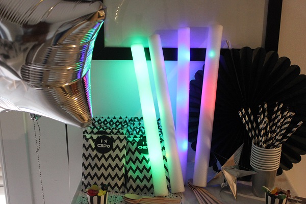 Batons lumineux décoration
