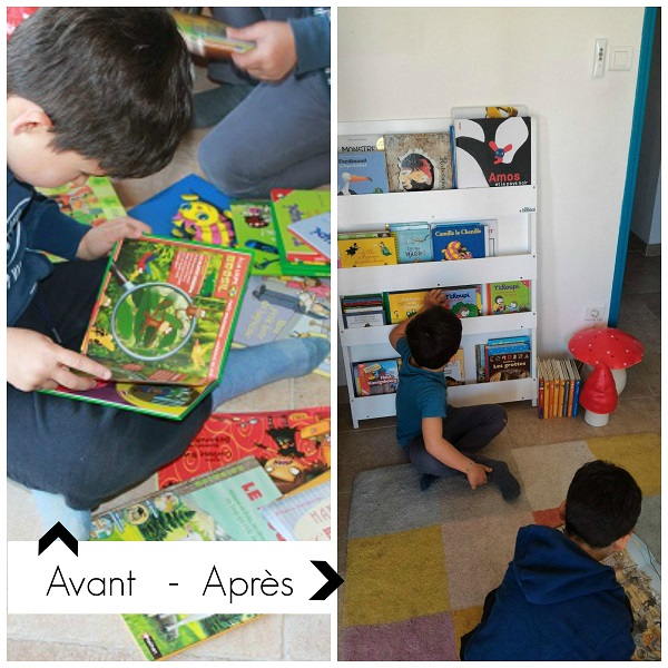 Rangement livres enfants