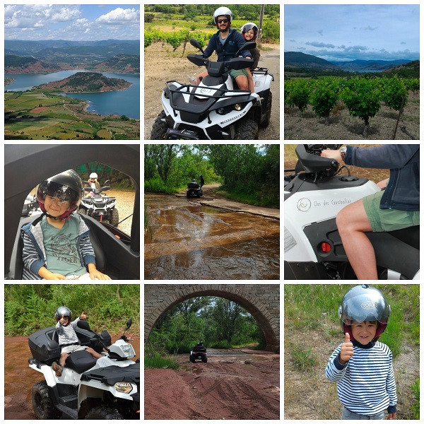 sorties découvertes Quad Salagou clos des coustoulins