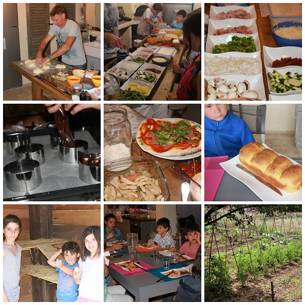 repas famille chambre d'hotes les coustoulins