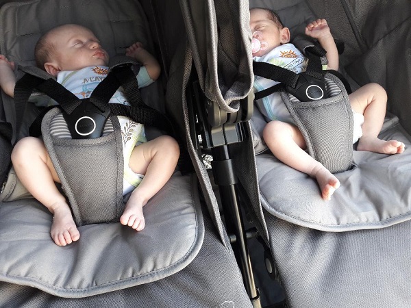 Poussette double pour bébé – Poussette jumeaux pour bébé et
