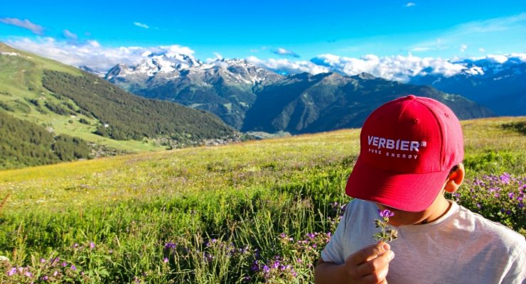 verbier en famille en été