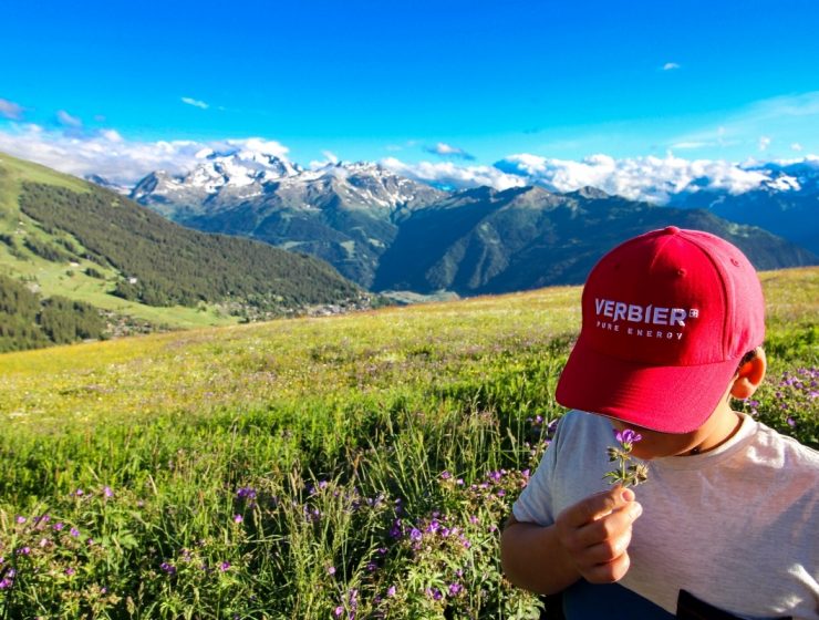 verbier en famille en été