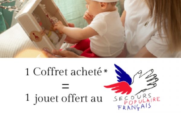 sophie la girafe 2022 secours populaire